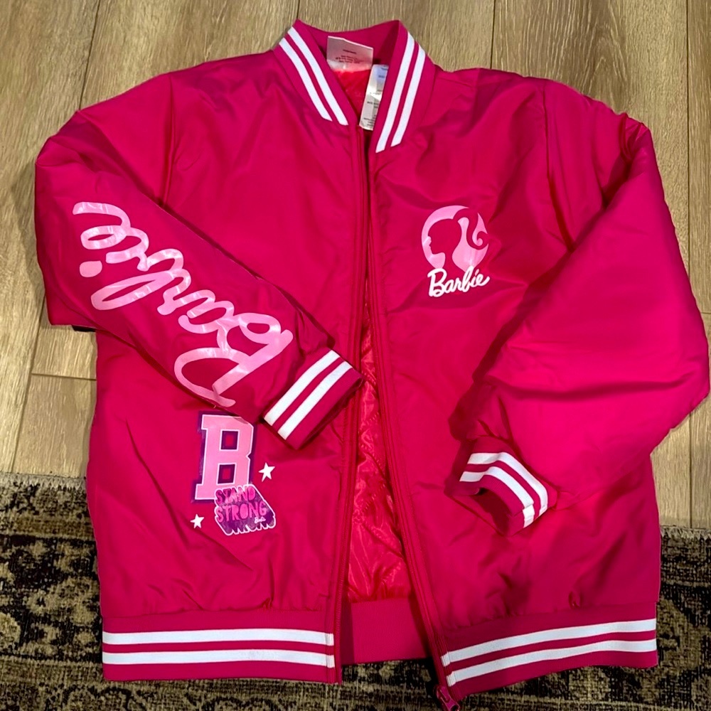 Barbie bomber jacket- size 10/12